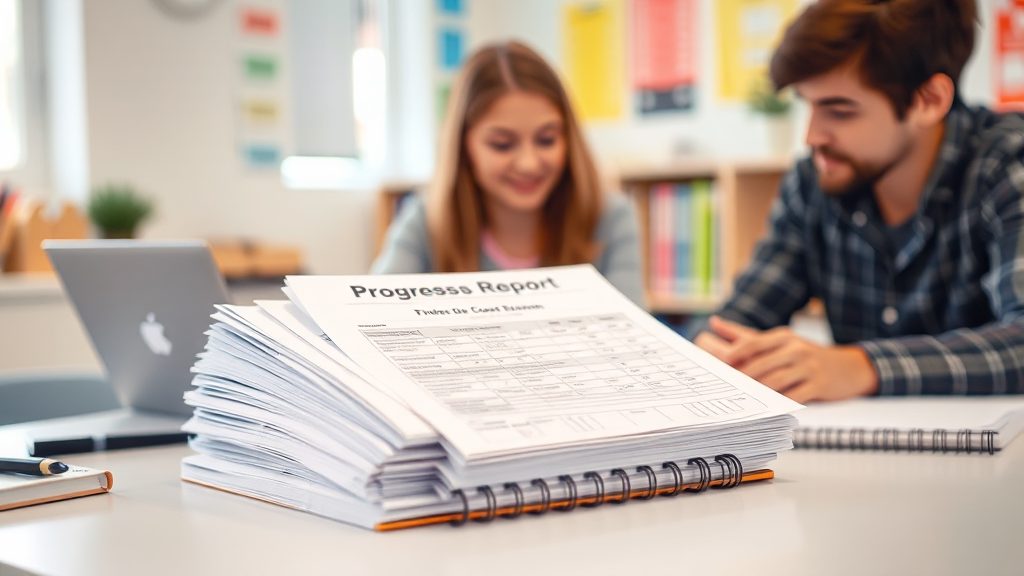 学员进度报告和咨询记录怎样用于复查？